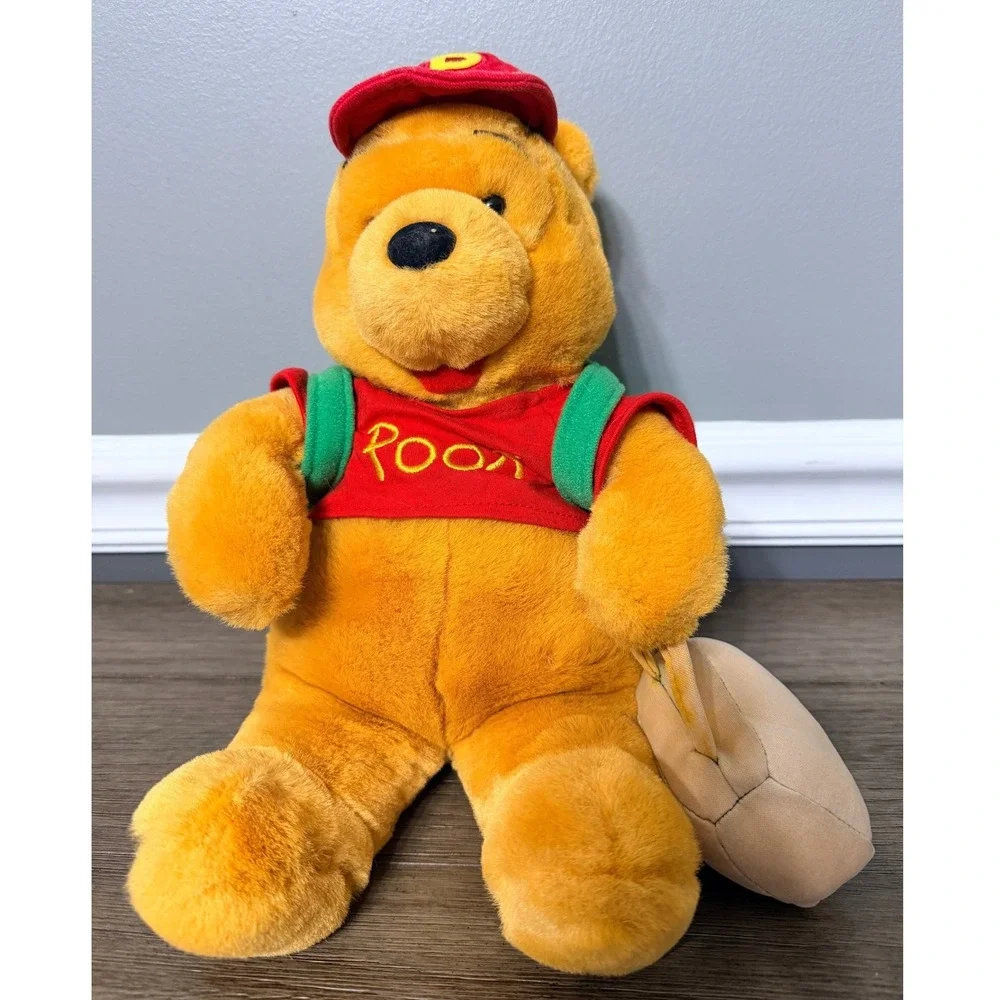 Disney Store Winnie the Pooh Back to School Plush Backpack Math‎ Book Pencil 11